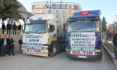 Suluova’dan Halep’e 2 Tır Yardım Gönderildi.