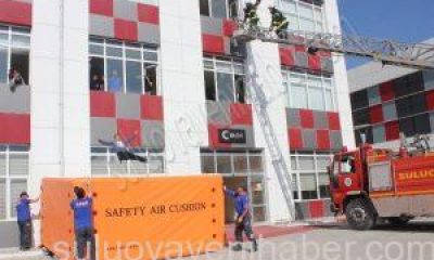 Yüksek Okulda Sivil Savunma Tatbikatı Yapıldı