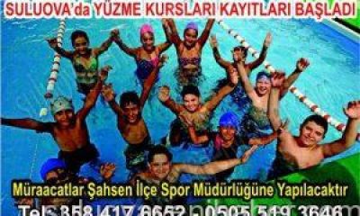 Suluova’da Yüzme Kursu Kayıtları Başladı.