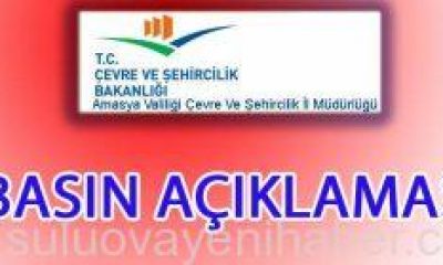 Çevre Şehircilik Müdürlüğünden Suluova’ya hava uyarısı.