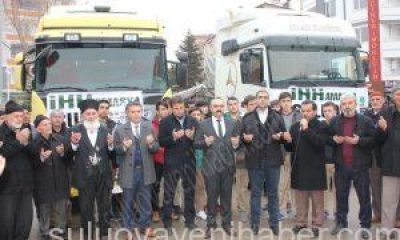 Suluova’dan Suriye’ye 2 Tır Yardım Gönderildi.