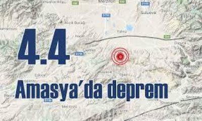 Amasya’da 4,4 Büyüklüğünde Deprem.
