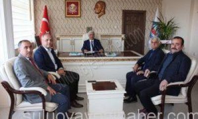 Başkan Üçok, Yeni Kaymakam Kanyılmaz’ı Ziyaret Etti.