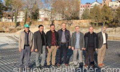 Başkan Üçok, Meydan Cami İnşaatında İncelemelerde Bulundu