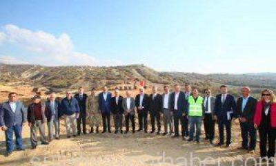 Vali Dr. Varol, Kutlu Köyü Sulama Göleti’nde İncelemelerde Bulundu.