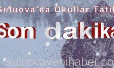 Suluova’da Okullar Çarşamba Günü Tatil Edildi.