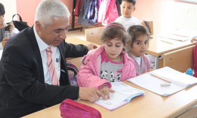 Kaymakam Erdoğan Kanyılmaz, Halit Osman Otçu İlkokulu’nu ziyaret etti.