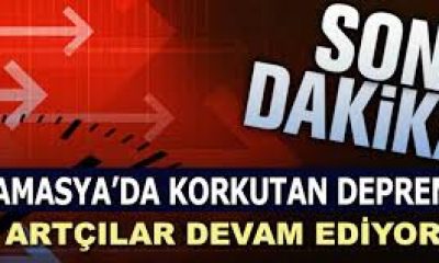 Gümüşhacıköyde Deprem Oldu.