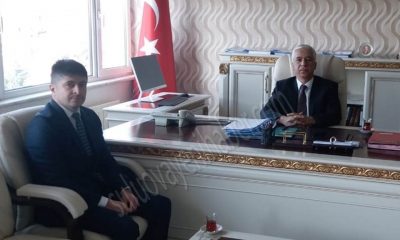 PTT Müdür Vekili Özentürk, Kaymakam Kanyılmaz’ı ziyaret etti.