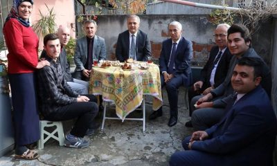 Tedavi Gören Öğretmen Orhan Bafralı’ya geçmiş olsun ziyareti.