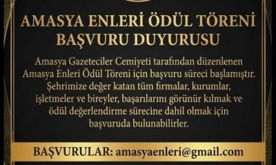 AMASYA’NIN EN’LERİ ÖDÜL TÖRENİ – BAŞVURU DUYURUSU