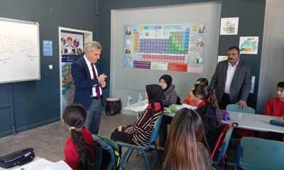 MÜDÜR AHMET DAVU, OKULLARDA İNCELEMELERDE BULUNDU