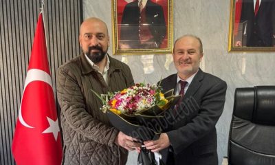 SULTAŞDER BAŞKANI İBRAHİM ŞAHİN’DEN, DOKTORA ÜNVANI ALAN MÜFTÜ SITKI KAYA’YA TEBRİK ZİYARETİ