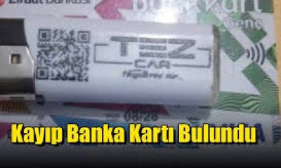 KAYIP BANKA KARTI BULUNDU !