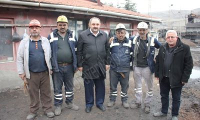 Madencilerden depremzedelere yardım.