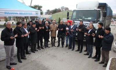 Suluovalı işadamları depremzedelere 1 Kamyon yardım gönderdi.