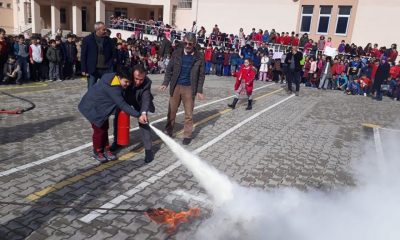 Suluova İtfaiyesinden Yangın ve Deprem Tatbikatı.