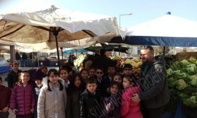 Öğrenciler, Hayat Bilgisi Dersini Semt Pazarında İşledi.