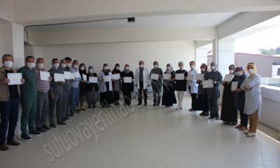 Hastaneden İŞKUR Elemanlarına Takdir Belgesi