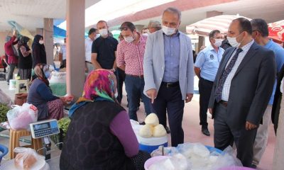 Suluova’da, Kaymakam ve Belediye Başkanından Covid-19 Denetimi.
