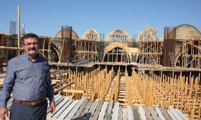 SULUOVAMIZ MEYDANINA YAPILAN YENİ ŞEKER CAMİ KABA İNŞAATININ %70’İ BİTTİ