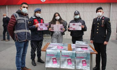 Suluova’da Polis ve Jandarma kadına yönelik şiddete karşı stant açtı