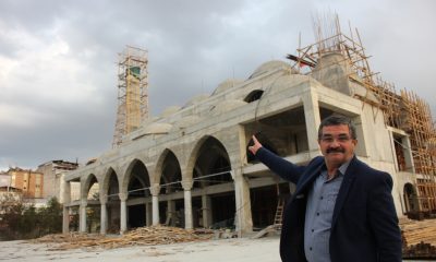 YENİ ŞEKER CAMİ MİNARELERİNİN YAPIMI BAŞLADI.