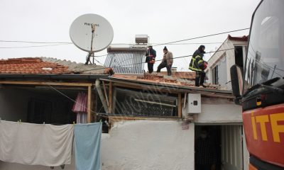 İTFAİYE BACA YANGININA ZAMANINDA MÜDAHALE ETTİ