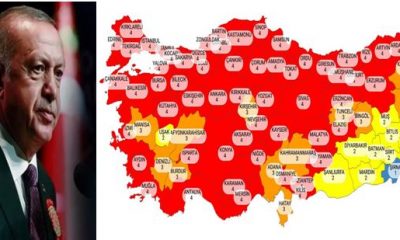 TÜRKİYE’NİN %80’İ KIRMIZI OLDU, HAFTA SONLARI TAM KISITLAMA VAR