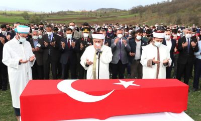 ŞEHİT UZMAN ONBAŞI HÜSAMETTİN GÖKÇE SON YOLCULUĞUNA UĞURLANDI