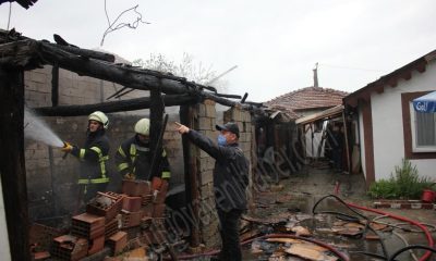 ARDİYE YANGINI EVLERE SIÇRAMADAN SÖNDÜRÜLDÜ