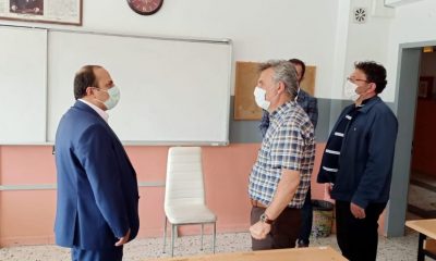 KAYMAKAM ABDULLAH ŞEN LGS ÖNCESİ SINAV YERLERİNİ DENETLEDİ