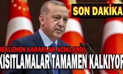 CUMHURBAŞKANI; “1 TEMMUZ’DAN İTİBAREN SOKAK KISITLAMALARI KALKIYOR”