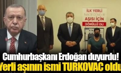 YERLİ KOVİD-19 AŞISININ ADI ‘TURKOVAC’ OLDU