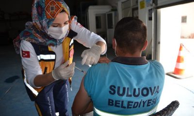 BELEDİYEDEN AŞI KAMPANYASINA TAM DESTEK