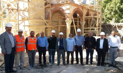 6 ASIRLIK TARİHİ DEREBAŞALAN RESUL DEDE CAMİ RESTORASYONU DEVAM EDİYOR