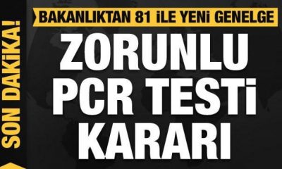 ÇALIŞMA BAKANLIĞI’NDAN İŞÇİLERE ZORUNLU PCR TESTİ KARARI