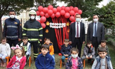 İTFAİYEDEN ANAOKULU MİNİKLERİNE SEMİNER.