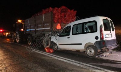 SULUOVA’DA TRAFİK KAZASI; 1 ÖLÜ, 2 YARALI.