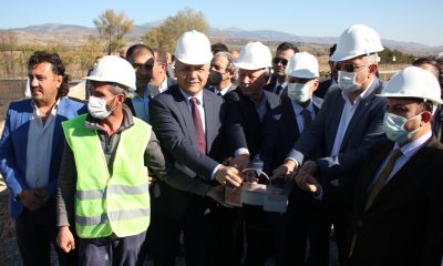 KAPALI SPOR SALONUN TEMEL ATMA TÖRENİ YAPILDI