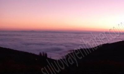 SULUOVA KÖYLERİNE SİS ÇÖKTÜ, KARTPOSTALLIK GÖRÜNTÜ ORTAYA ÇIKTI