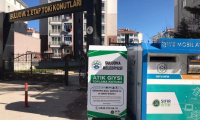 BAŞKAN ÜÇOK; “TEKSTİL ATIKLARI ÇÖP OLMASIN, GİYSİ KUMBARASIYLA EKONOMİYE KAZANDIRILSIN.”