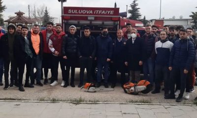 İTFAİYEMİZDEN YÜKSEK OKUL ÖĞRENCİLERİNE EĞİTİM