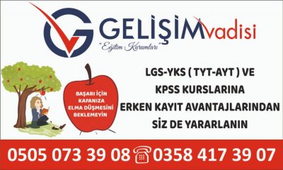 GELİŞİM VADİSİ ERKEN KAYIT AVANTAJLARINDAN SİZDE YARARLANIN !