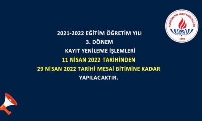 AÇIK ÖĞRETİM OKULLARI KAYIT YENİLEMELER BAŞLADI