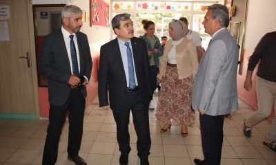 İL MİLLİ EĞİTİM MÜDÜRÜ MEHMET TÜRKMEN İLÇEMİZDEKİ EĞİTİM YATIRIMLARINI YERİNDE İNCELEDİ