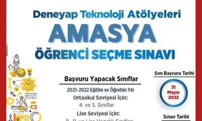 AMASYA’DA DENEYAP TEKNOLOJİ ATÖLYESİ KURULUYOR