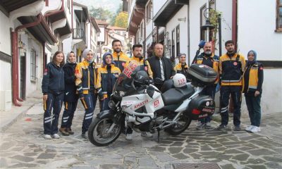 AMASYA’DA MOTOSİKLET AMBULANS GÖREVE BAŞLADI