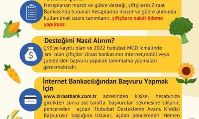 MAZOT-GÜBRE DESTEKLERİ HESAPLARA YATTI