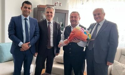 MÜDÜR AHMET DAVU, EMEKLİ ÖĞRETMEN ARİF TAŞDEMİR’İ ZİYARET ETTİ